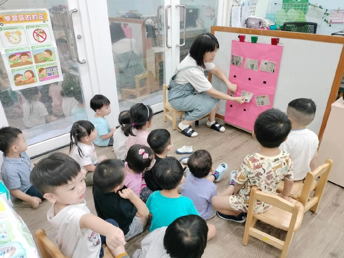 認識義民分班的老師們，寶貝們一起玩老師連連看遊戲～