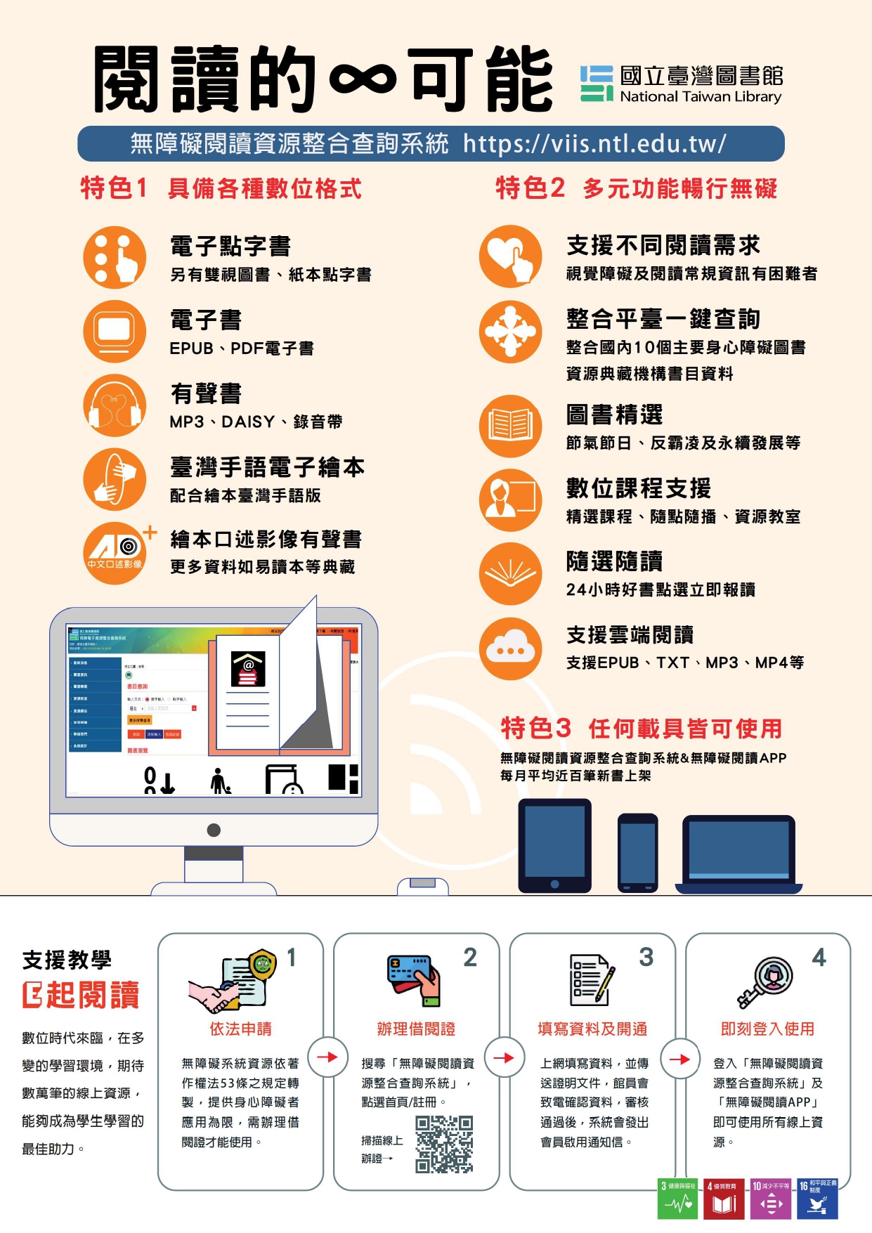 轉知國立臺灣圖書館提供「114年國立臺灣圖書館視障資料中心─閱讀清單」圖書借閱服務，請鼓勵有需求之學生、教師及家長踴躍申請